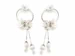 White Flowers Earrings