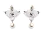 White Orchid Earrings