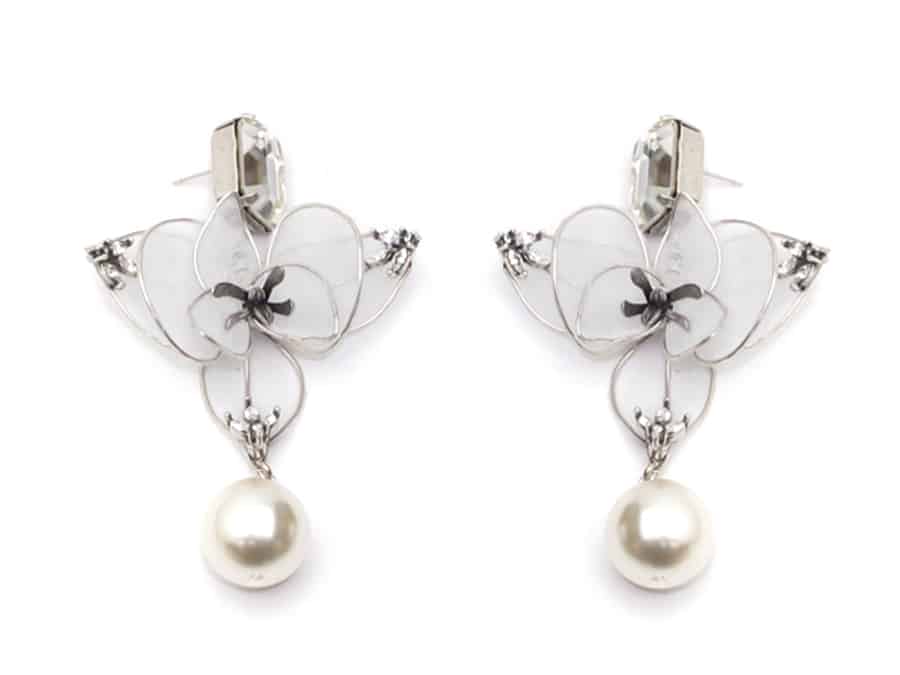 white orchid earrings White Orchid Earrings - Image 1