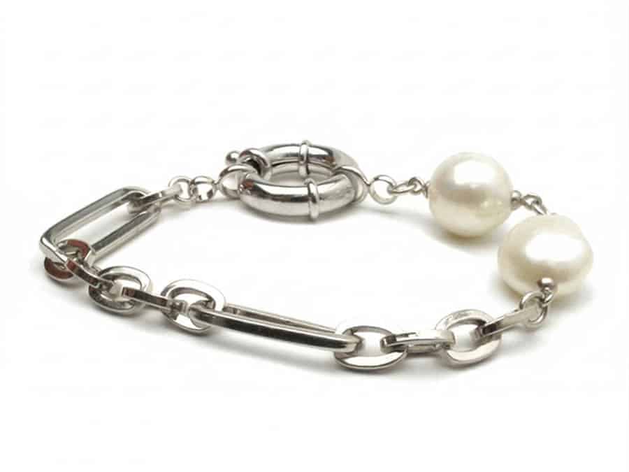 צמיד פנינים כסף Rosa Bracelet - Image 1