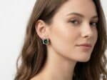 Oval emerald earrings - Image 2