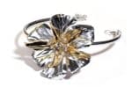 Silver & Gold Flower Choker