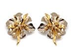 Silver and gold earrings